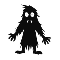 Silhouette of monster aliens