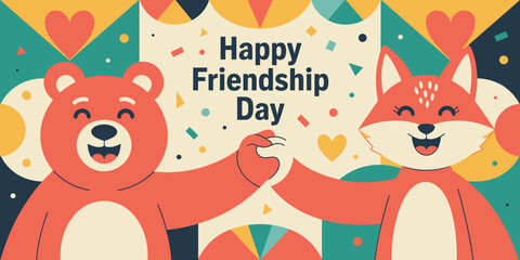 purple heart day, friendship day banner, international friendship day, happy friendship day, labor day, friendship banner, day banner, friendship poster, day poster, cute poster, cute kawaii, kawaii p