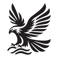 Fototapeta premium Eagle Silhouette Vector Art