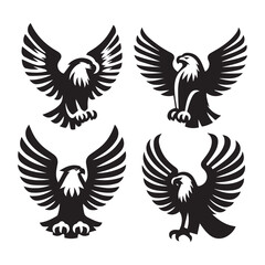 Fototapeta premium Elegant Eagle Vector Designs