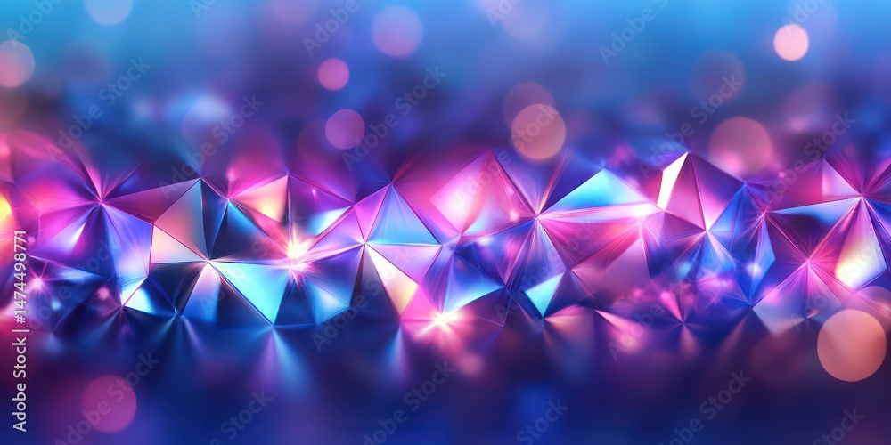 Wall mural abstract background with colorful light and shapes