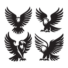 Fototapeta premium Elegant Eagle Vector Designs