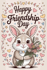 purple heart day, friendship day banner, international friendship day, happy friendship day, labor day, friendship banner, day banner, friendship poster, day poster, cute poster, cute kawaii, kawaii p