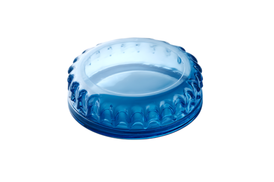 Clean plastic bottle cap on white background