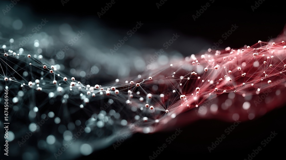 Poster abstract digital technology background modern high tech innovation future concept network connection ai communication big data pattern for banner poster website vector eps10,stock photo