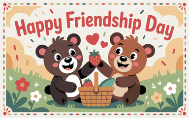 purple heart day, friendship day banner, international friendship day, happy friendship day, labor day, friendship banner, day banner, friendship poster, day poster, cute poster, cute kawaii, kawaii p