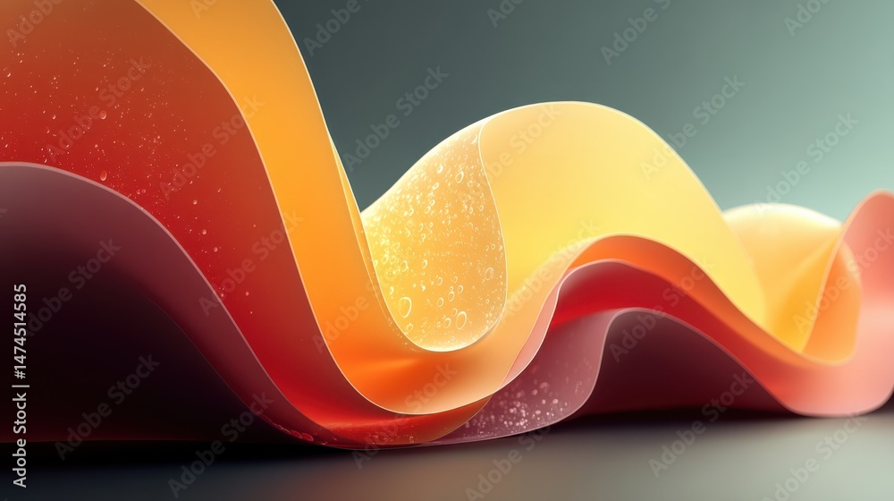 Leinwandbilder abstract shape with gradient color generative ai