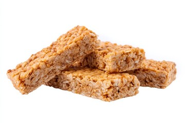 Golden, crunchy granola bars, perfect for a healthy snack.