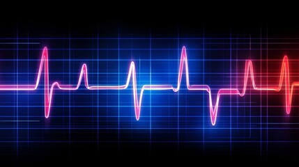 Analyzing heartbeat patterns medical research lab infographic digital environment close-up view health insights