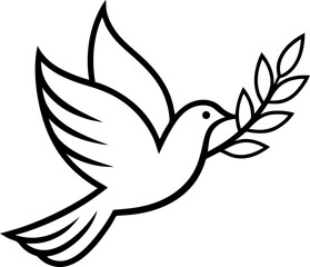 Obraz premium dove of peace vector