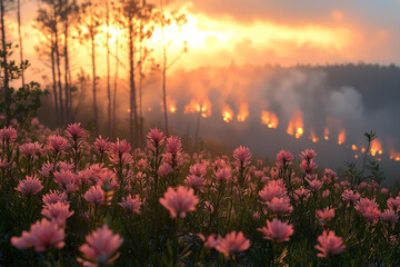 Natural flowers background