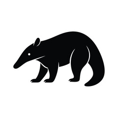 anteater head black silhouette