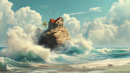 The wise builder built his house on a rock and it will stand in the storm