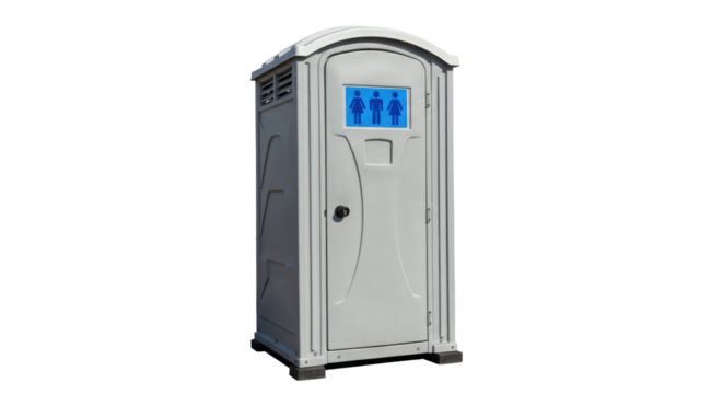 Isolated Portable Toilet