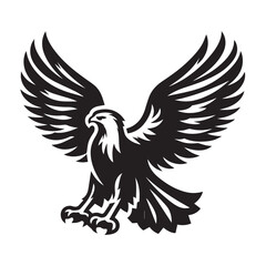 Obraz premium Vector Eagle Shapes in Black