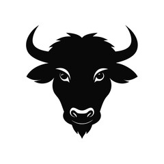 buffalo black head silhouette