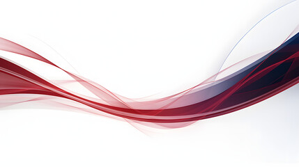 Elegant flowing waves of red and blue hues creating a sophisticated and dynamic visual on a light background.