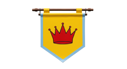 Isolated Medieval Banner