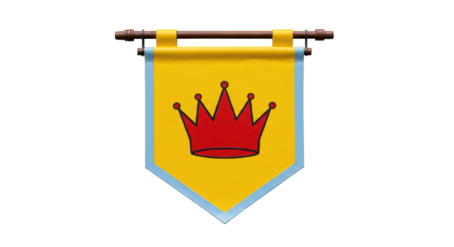 Isolated Medieval Banner