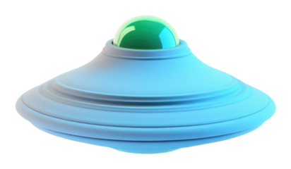 PNG UFO with alien spaceship illustration light ufo.