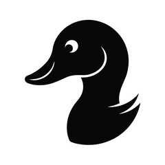 duck black head silhouette 