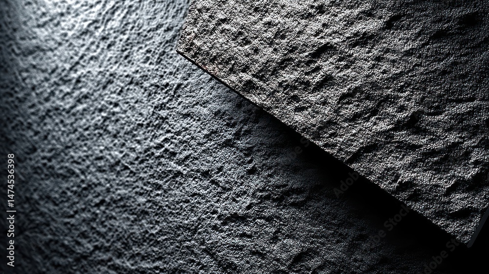 Poster black soft foam material matte surface with tiny grainy rough texture pattern abstract background de