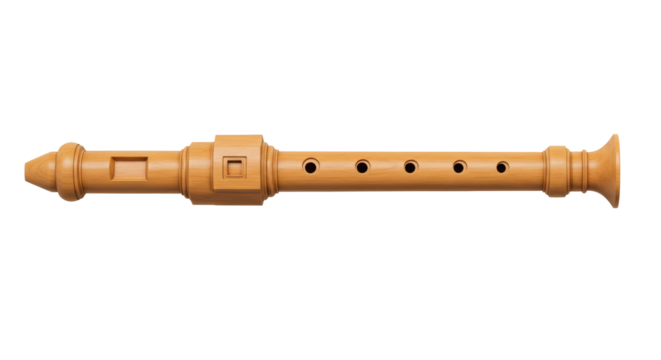 Isolated Recorder Flute