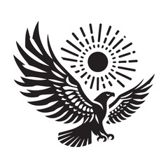 Obraz premium Eagle Silhouette Graphics Collection