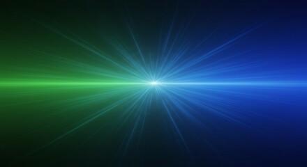 Green blue light burst energy glow vibrant design futuristic background