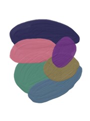 Acrylic painting minimalist design frame