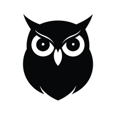 owl black head silhouette
