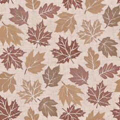  Seamless Brown Leaf Branch Pattern Design