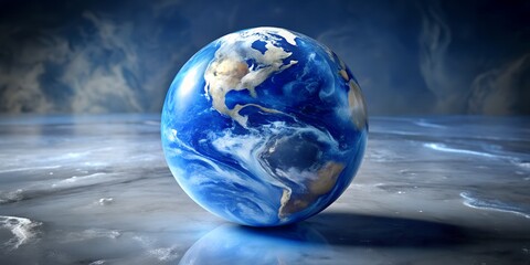 Blue Marble Surface Texture Background
