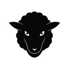 sheep black head silhouette 