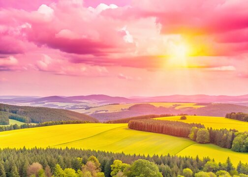 Majestic Brloh Landscape, Blansky Les, South Bohemia, Czech Republic: Rolling Hills & Deep Forest