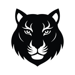 tiger black head silhouette 