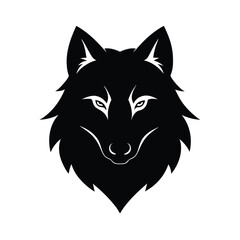 wolf black head silhouette