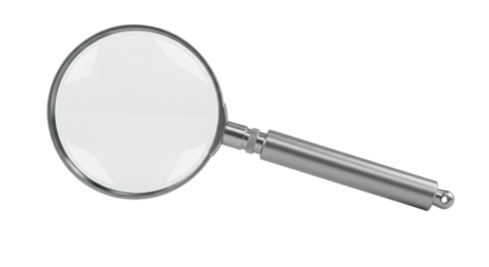 Isolated Magnifying Glass