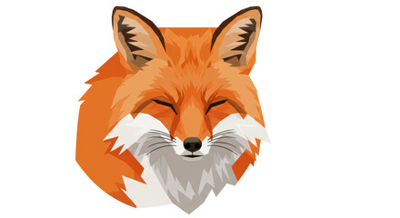 Fototapeta premium Isolated Fox Portrait