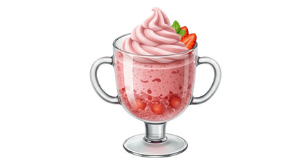 Isolated Strawberry Smoothie