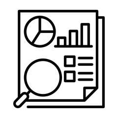 Data literacy single icon