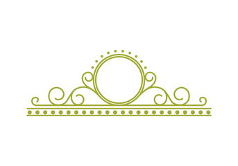 Fashionable frame. Design template. A set of gorgeous foreheads.