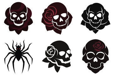 halloween icons set