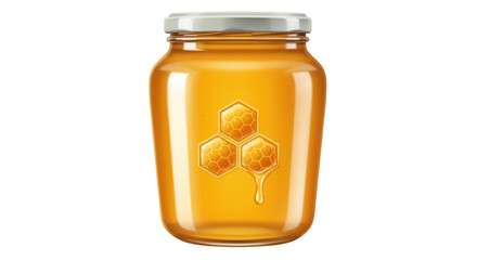 Isolated Jar of Honey
