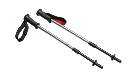 Isolated Trekking Poles for Hiking