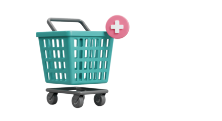 Isolated Add to Shopping Cart Icon