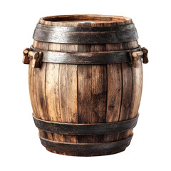 Obraz premium Rustic Wooden Barrel Aged and Strong A Timeless Treasure