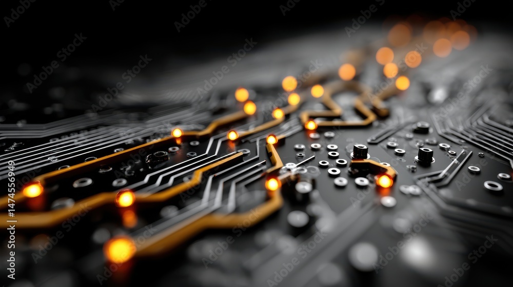 Poster circuit composed of abstract graphics science and technology background,photo stocks