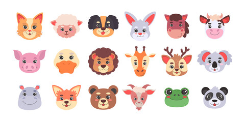 42 - Animals head and cards