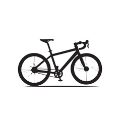 Fototapeta premium silhouette bicycle an vector icon design